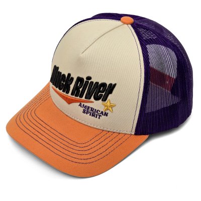 Kasket - Black River Spirit Trucker (creme/lilla/orange)