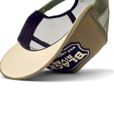 Kasket - Black River Wild West Trucker (grøn/creme)