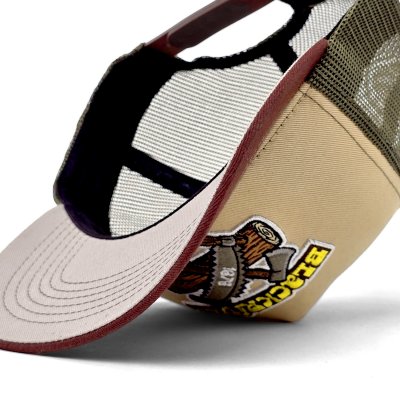 Kasket - Black River Woodworker Trucker (beige/grøn/brun)