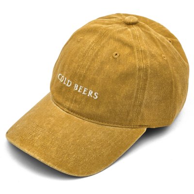 Kasket - Gårda Cold Beers Washed Cap (gul)