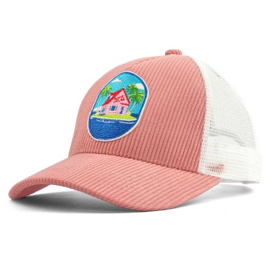 Kasket - Gårda Corduroy Trucker Island (lyserød)