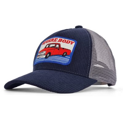 Kasket - Gårda Corduroy Trucker Squarebody (blå/grå)