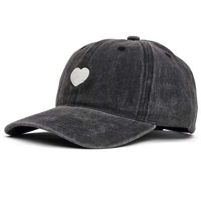 Kasket - Gårda Heart Washed Cap (grå)
