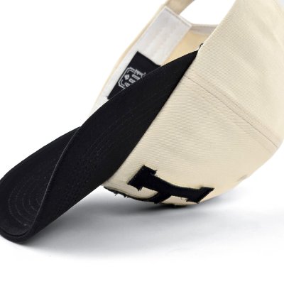 Kasket - Gårda Letter Cap 'H' (creme/sort)