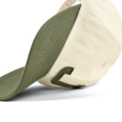 Kasket - Gårda Letter Cap 'J' (creme/mosgrøn)