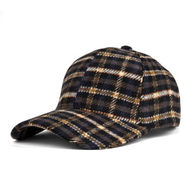 Kasket - Gårda Varel Checkered Cap (sort/brun)
