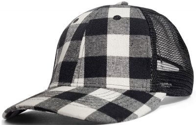 Kasket - Gårda Checkered Trucker (sort og hvid)