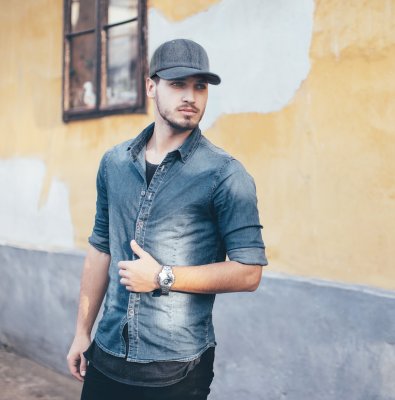 Kasket - Gårda Denim Baseball Cap (blå)