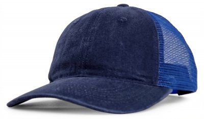 Caps - Gårda Finley Washed Trucker (marine blå)