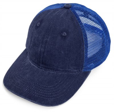Caps - Gårda Finley Washed Trucker (marine blå)