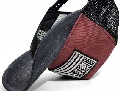 Kasket - Gårda Flag Denim Trucker Cap (rød/blå)