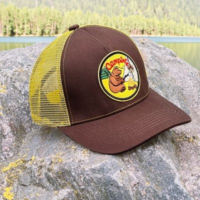 Kasket - Gårda Trucker Camping Bear (brun)