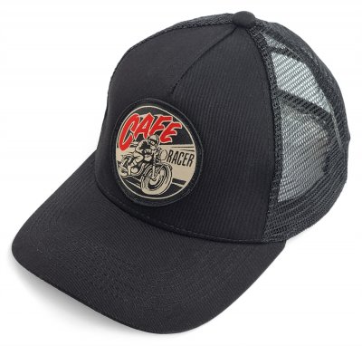 Kasket - Gårda Trucker Cafe Racer (sort)