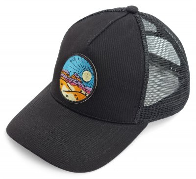 Kasket - Gårda Trucker Desert Cliffs (sort)