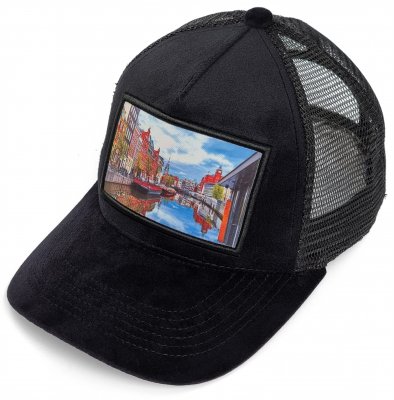Caps - Gårda Velvet Trucker Amsterdam (sort/multi)