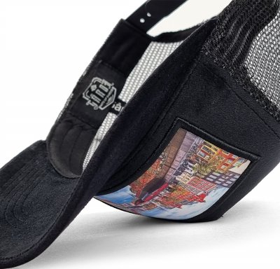 Caps - Gårda Velvet Trucker Amsterdam (sort/multi)