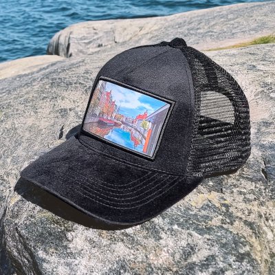 Caps - Gårda Velvet Trucker Amsterdam (sort/multi)