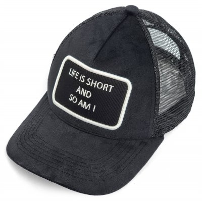 Kasket - Gårda Velvet Trucker Life Is Short (sort)