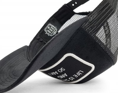 Kasket - Gårda Velvet Trucker Life Is Short (sort)