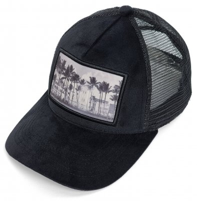 Caps - Gårda Velvet Trucker Miami Beach (sort)