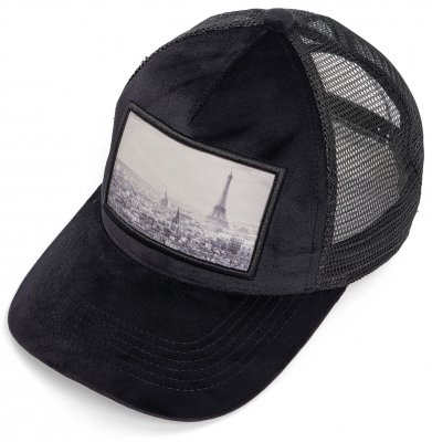 Caps - Gårda Velvet Trucker Paris (sort)