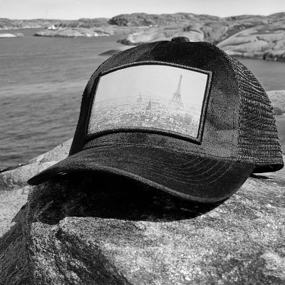 Caps - Gårda Velvet Trucker Paris (sort)