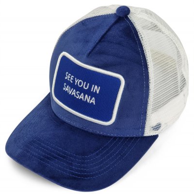 Kasket - Gårda Velvet Trucker Savasana (blå)