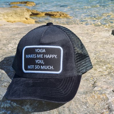 Kasket - Gårda Velvet Trucker Yoga (sort)