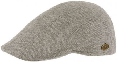 Sixpence / Flat cap - MJM Maddy Eco Merino Wool (lysegrå)