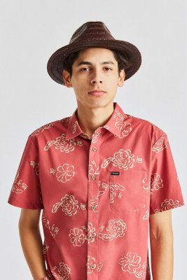 Hatte - Brixton Messer Straw (brun)