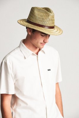 Hatte - Brixton Messer Straw (natur)