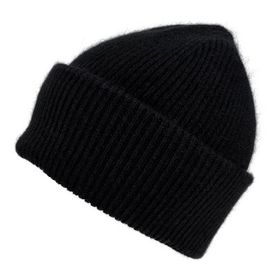 Huer - Gårda Angora Beanie (sort)
