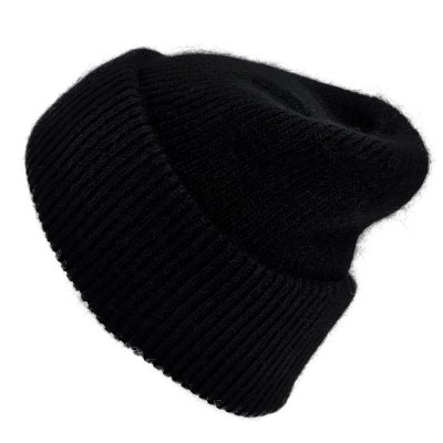 Huer - Gårda Angora Beanie (sort)