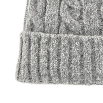 Beanies - Gårda Bad Gastein Cable Knit Wool Mix Beanie (grå)