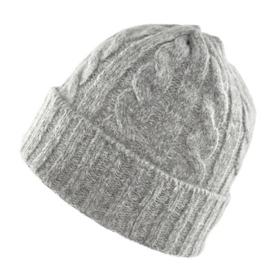 Beanies - Gårda Bad Gastein Cable Knit Wool Mix Beanie (grå)