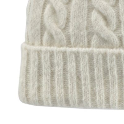 Beanies - Gårda Bad Gastein Cable Knit Wool Mix Beanie (hvid)