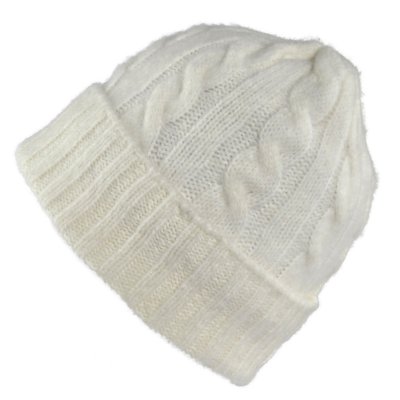 Beanies - Gårda Bad Gastein Cable Knit Wool Mix Beanie (hvid)
