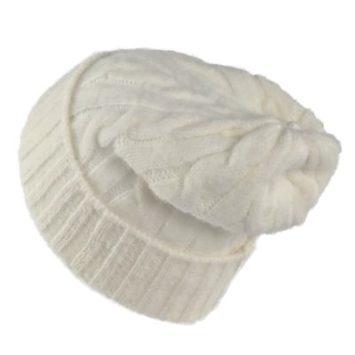 Beanies - Gårda Bad Gastein Cable Knit Wool Mix Beanie (hvid)