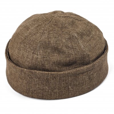 Mössor - Gårda Cavo Linen Docker Beanie (brun)