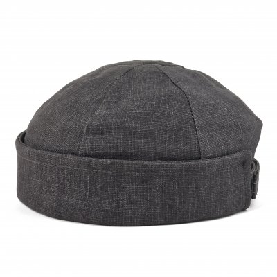 Beanies - Gårda Cavo Linen Docker Beanie (Mørkegrå)