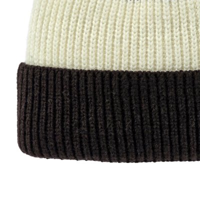 Beanies - Gårda Courchevel Merino Wool Beanie (beige/råhvid/brun)