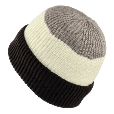 Beanies - Gårda Courchevel Merino Wool Beanie (beige/råhvid/brun)