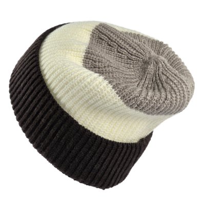 Beanies - Gårda Courchevel Merino Wool Beanie (beige/råhvid/brun)