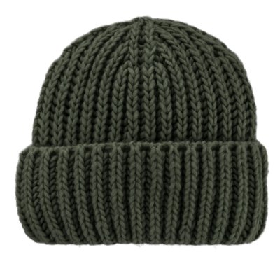 Beanies - Gårda Ebene Wool Mix Beanie (mørkegrøn)