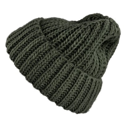Beanies - Gårda Ebene Wool Mix Beanie (mørkegrøn)