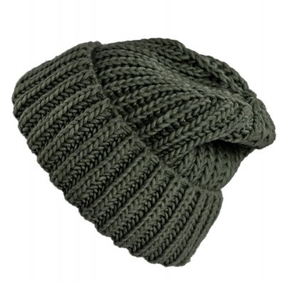 Beanies - Gårda Ebene Wool Mix Beanie (mørkegrøn)
