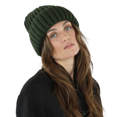 Beanies - Gårda Ebene Wool Mix Beanie (mørkegrøn)