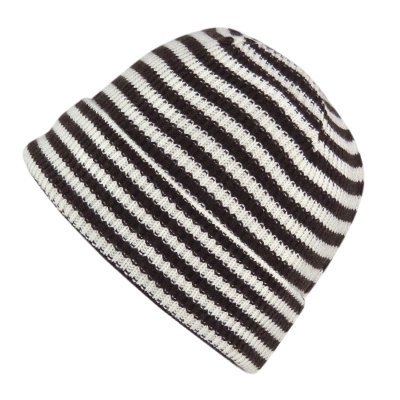 Beanies - Gårda Saint-Gervais Striped Wool Mix Beanie (brun/hvid)