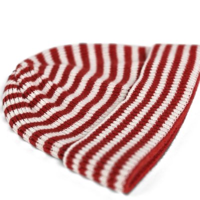 Beanies - Gårda Saint-Gervais Striped Wool Mix Beanie (rød/hvid)
