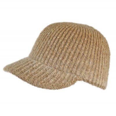 Beanies - Gårda Innsbruck Alpaca Mix Visor Beanie (kamel)